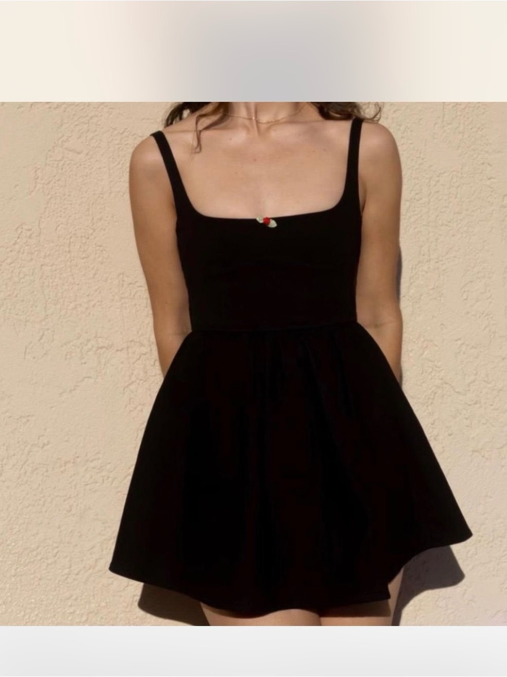 Kitteny black micro mini corset back dress/ tunic